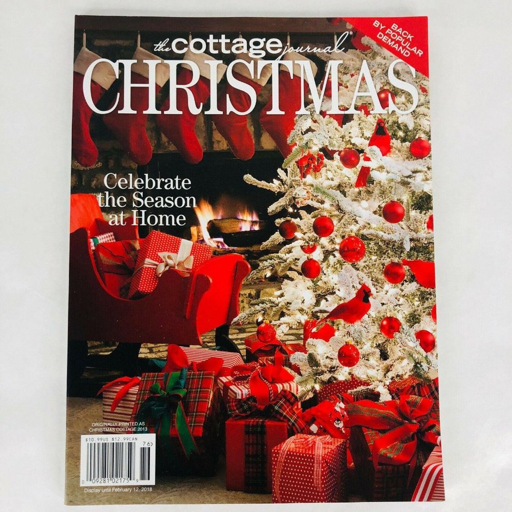 The Cottage Journal Magazine Christmas 2018 Holiday Back Issue Decorating Style
